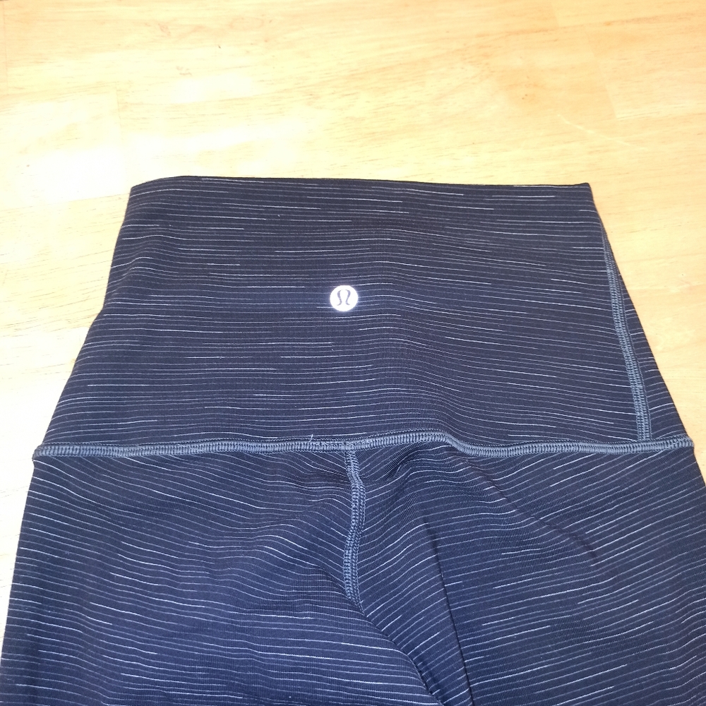 Lululemon Leggings Womens 4 Black Gray Wunder Under Ombre Melange 32" Hi Rise - Picture 9 of 15